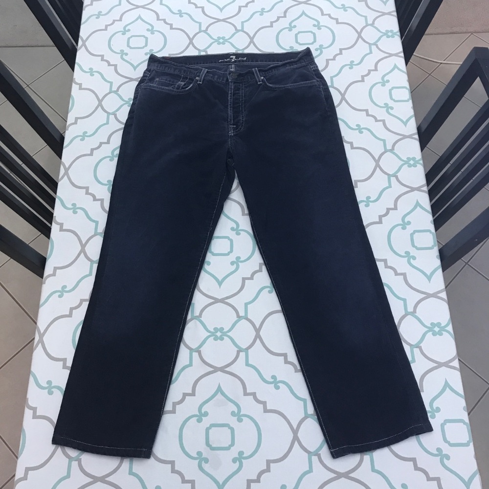 HP 34X27👖AWESOME💙7FAM💙CORDS👖VGUC NAVY CORDUROY - Picture 4 of 8